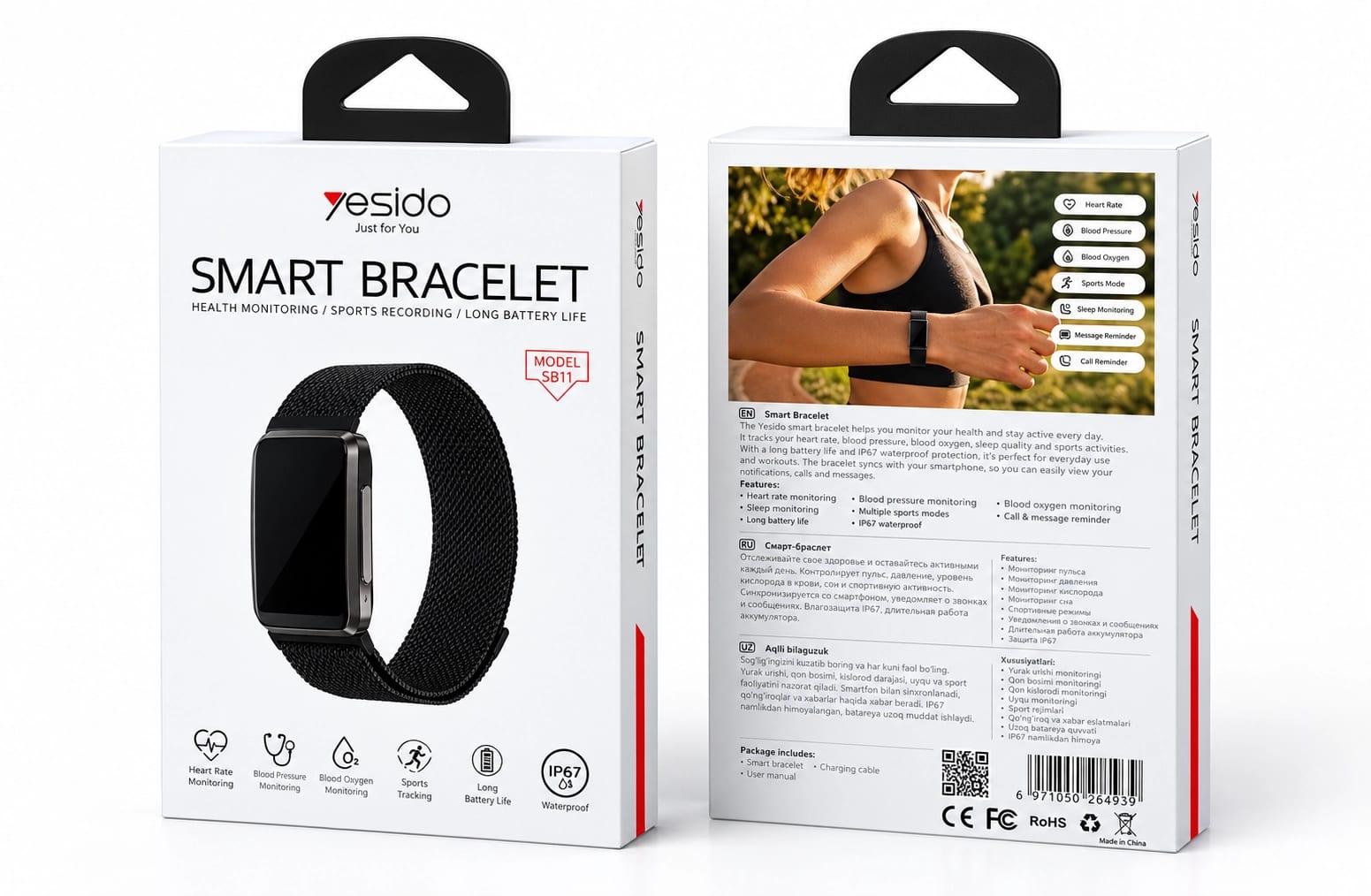 Yesido IO54 Smart Bracelet - Ağıllı Qolbaq