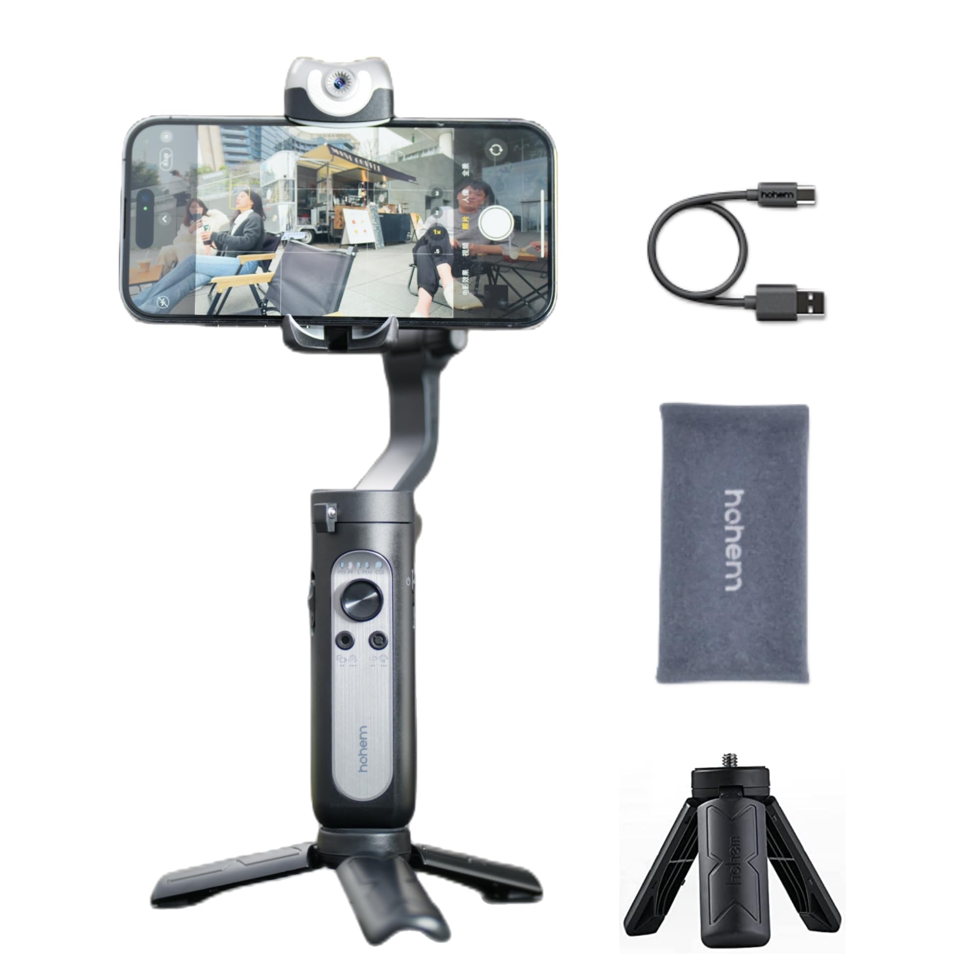 Hohem iSteady V2S Black - Telefon Gimbalı