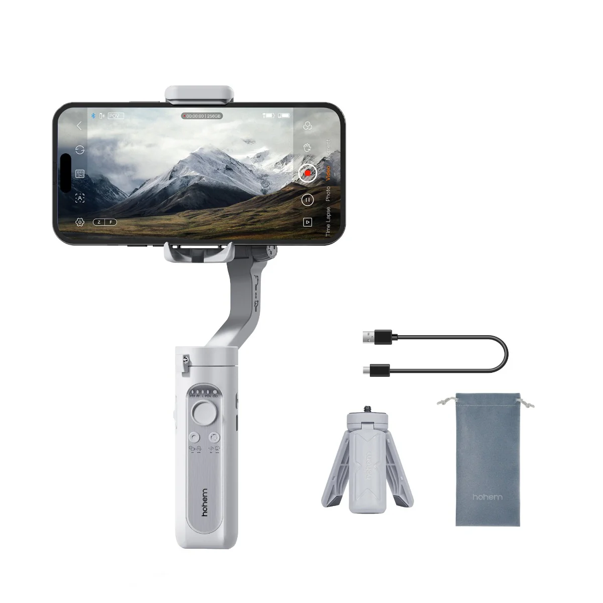 Hohem iSteady XE Kit White - Telefon Gimbalı