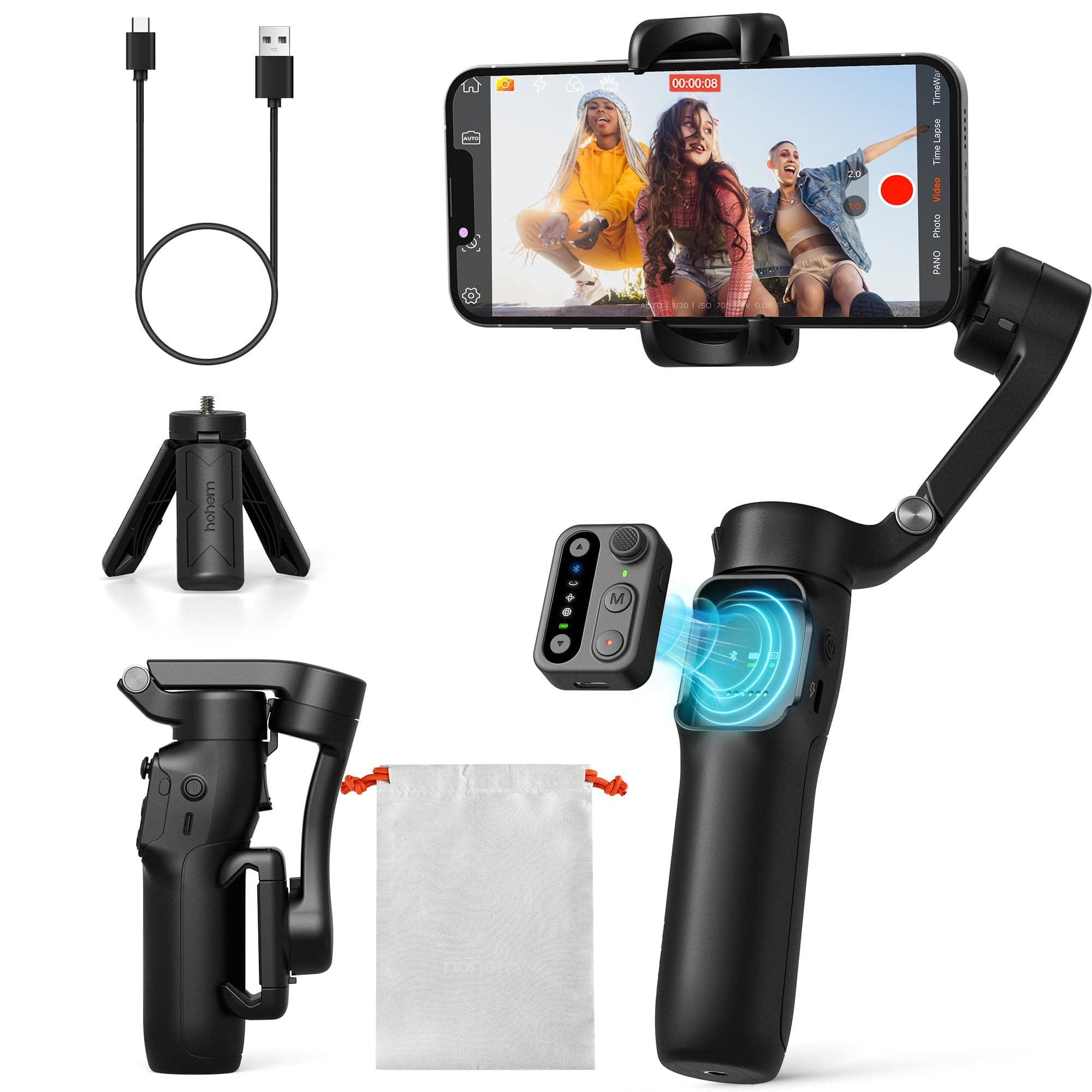 Hohem iSteady X3 SE Black - Telefon Gimbalı