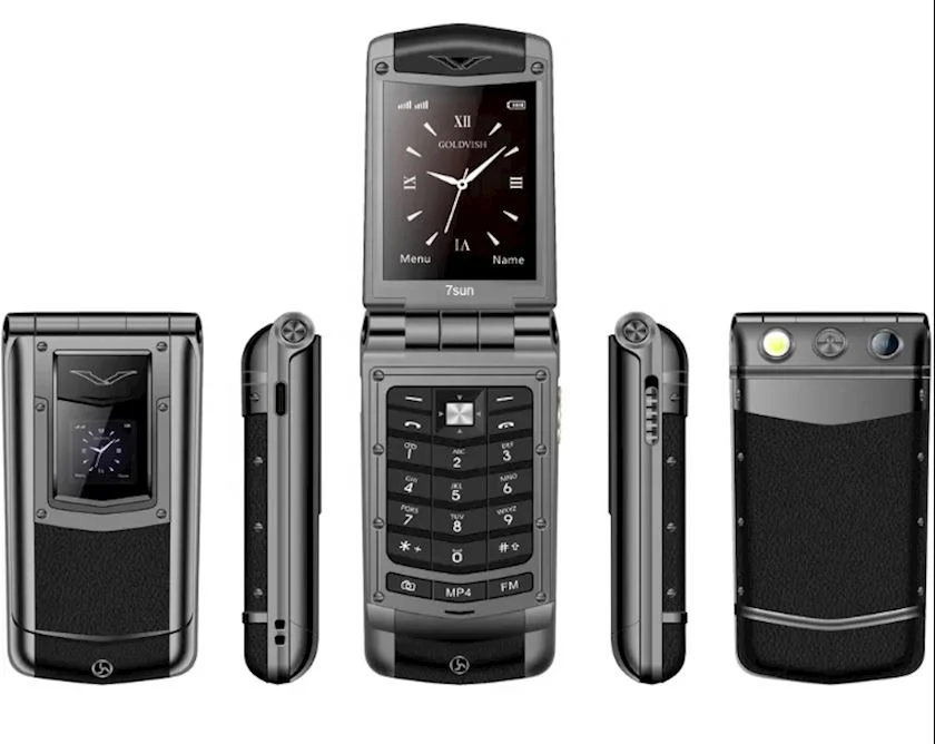 Vertu V77 Black Ayxta - Qapaqlı Düyməli Telefon