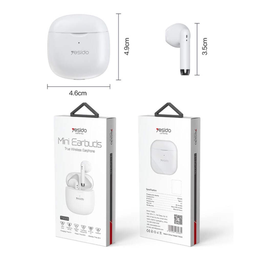 Yesido TWS09 White - TWS Simsiz Qulaqlıq